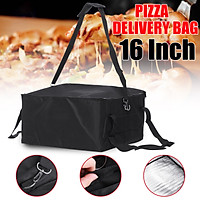 16'' Pizza Food Delivery Bag Insulated Thermal Nylon Holds Bag Aluminium Foil