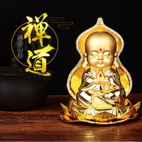 Tượng Chú Tiểu dễ thương trang trí ô tô taplo, bàn làm việc văn phòng HSG - Mẫu CTIE001