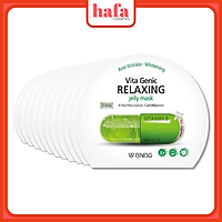 Combo 10 Mặt nạ cho da hư tổn, da kích ứng, nhạy cảm BNBG Vita Genic Relaxing Jelly Mask 30ml x 10