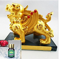 Tỳ Hưu Phong Thủy Trên Ô Tô Kèm Nước Hoa Hồng Mát Nhẹ 206271 206330