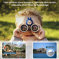 Binoculars for Kids 10X Mini Compact Binocular Toys High-Resolution Real Optics Small Telescope for Bird Watching Travel