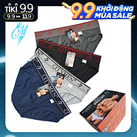 Hộp Quần lót nam cao cấp CITYMEN vải thun lạnh có màu XANH ĐEN, ĐEN, XÁM NHẠT, XÁM ĐẬM - (Giao Màu ngẫu nhiên)