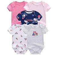 2021 5 Cái/lốc Sơ Sinh 100% Cotton Kỳ Lân Bé 0-12M Quần Áo Bé Trai Bodysuits Bé Gái Quần Áo Bé Gái Quần Áo roupas De Bebe