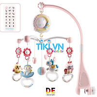 Treo Nôi Treo Cũi Mẫu Mới Tiếng Anh, Xoay 360 Độ và Có Điều Khiển Từ Xa, Xuất EU