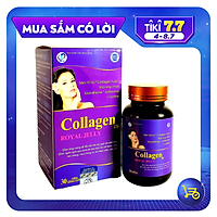 Collagen Royal Jelly - Ngăn ngừa quá trình lão hóa, Tăng cường độ đàn hồi cho da, Bảo vệ tế bào da, giúp da chắc khỏe, mịn màng (Hộp 30 viên)