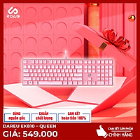 Keyboard Dareu EK 810 Queen Gear Hồng Siêu Đẹp - Hàng Chính Hãng