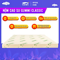 Nệm cao su Gummi Classic hương vanila, 100% cao su thiên nhiên, đạt tiêu chuẩn Quatest an toàn về sức khoẻ, không gây hầm bí