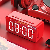 Loa Bluetooth Mặt Gương Kiêm Đồng Hồ Báo Thức BT506 V5.0 - Có Khe Cắm Thẻ Nhớ - Hàng Chính Hãng