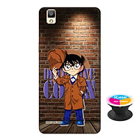Ốp lưng nhựa dẻo dành cho Oppo A53 in hình Conan Detective - Tặng Popsocket in logo iCase - Hàng Chính Hãng