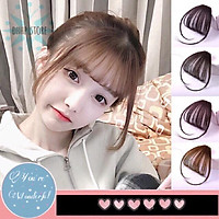 Tóc mái thưa giả , mái mưa giả tiểu thư đáng yêu