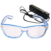 YJ004 Voice-control LED Glasses 10 Colors Optional Light Up El Wire Neon Rave Glasses Twinkle Glowing Party Club Holiday