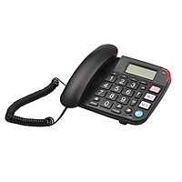 TSD-813 Desktop Corded Landline Phone Fixed Telephone Big Button for Elderly Seniors Phone with LCD Display