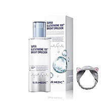 Sữa Dưỡng Trắng Da Sur.Medic+ Super Glutathione 100 Bright Emulsion 120ml + Tặng Kèm 1 Băng Đô Tai Mèo (Màu Ngẫu Nhiên)
