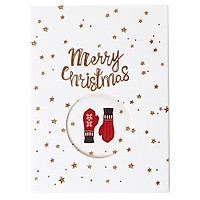 Christmas greeting card tri-fold card set Holiday greeting card