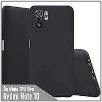 Ốp lưng dẻo đen cho Xiaomi Redmi Note 10 4G - Redmi Note 10S nhám, che Camera