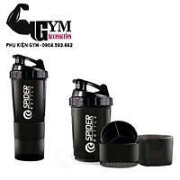Bình lắc 3 ngăn bình nước thể thao Spider Bottle - Màu Xanh Dương