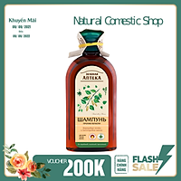 Dầu gội ngăn ngừa gàu Zelenaya Apteka nụ bạch dương và thầu dầ.u 350ml