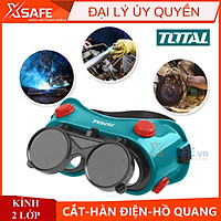 Kính hàn 2 lớp Total TSP303 mặt nạ hàn điện, hồ quang, cắt kim loại, bền chắc chịu nhiệt cao, 2 tròng Chính hãng