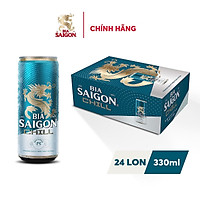 Thùng 24 Lon Bia Sài Gòn Chill 330ml