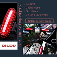 Đèn Hậu Xe Đạp Thể Thao | Đèn Led Xe Đạp Giant , Xe Đạp Thể Thao , Xe Đạp MTB NYQ096 | Chống Nước , Pin Lithium, Độ Sáng 120Lumen - Sạc USB