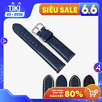 Dây đồng hồ nam da Saffiano Bụi Leather D112 - Da bò thật khâu tay thủ công cao cấp - Bảo Hành 12 tháng