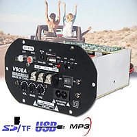 80W Car Auto Subwoofer High Power HiFi Amplifier Board USB Support TF AUX Audio Remote Controls
