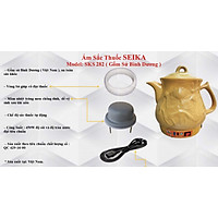 Ấm Sắc Thuốc Seika 2.8L - SKS282 (Gốm Sứ Bình Dương) - Hàng chính hãng