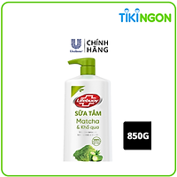 Sữa tắm detox Lifebuoy Matcha & Khổ qua 850g chiết xuất từ thiên nhiên giúp ngừa mụn cơ thể và sạch sâu khỏi bụi mịn