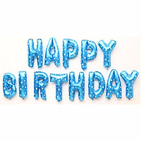 Bộ happy birthday bóng đủ chi tiết hình màu ngẫu nhiên