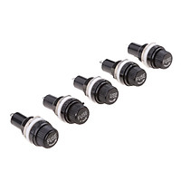 5 Pieces Chassis/Panel Mount Glass Tube Fuse Holder For 5x20mm Fuse
