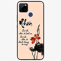 Ốp lưng dành cho Realme C11 - C12 - C15 - mẫu Thư Pháp Nhẫn Nền Hồng