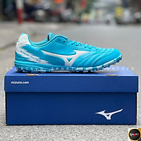 Giày đá bóng Mizuno Monarcida Neo Sala Pro TF - Q1GB212123 - Xanh Ngọc/Trắng