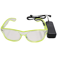 Led Glasses 10 Colors Optional Light Up El Wire Neon Rave Glasses Twinkle Glowing Party Club Holiday Bar Decorative