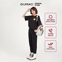 Quần baggy jean nữ chạy gân GUMAC phong cách unisex năng động QJB4103