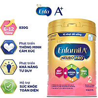 Sữa bột Enfamil A+ NeuroPro 2 với 2’-FL HMO cho trẻ từ 6 –12  tháng tuổi– 830g