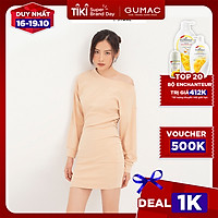 Đầm tay dơi bẹt vai GUMAC DA1291
