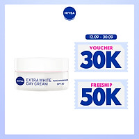 Kem dưỡng trắng da ban ngày NIVEA Pearl White chiết xuất ngọc trai SPF33 PA+++ (50ml) - 82335
