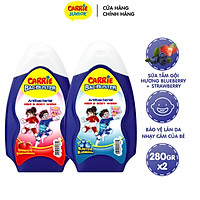 Combo 2 sữa tắm Bacbuster Carrie Junior hương Strawberry + Blueberry (280g x 2)