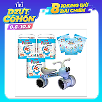 Combo 3 gói tã quần Goon Friend L46 cộng miếng tặng xe chòi chân con ong phát đèn nhạc VBCare 052