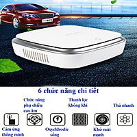 Máy lọc không khí khử mùi ô tô, xe hơi XJ 002 - kèm 02 hộp sáp thơm.