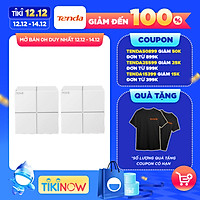 Hệ thống Wifi Nova Mesh cho gia đình Tenda MW6 Chuẩn AC 1200Mbps (2 node) - Hàng Chính Hãng