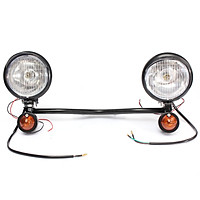 Headlight Passing Spotlight Assembly Spot Fog Light Bar Turn Signals Bracket Set