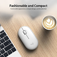 Chuột Không Dây Bluetooth Logitech Pebble 2.4GHz Wireless Bluetooth Dual-mode Mouse Ergonomic Mute Mouse Plug and Play for PC Laptop