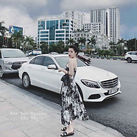 váy 2 dây loang chất đũi lụa siêu mát