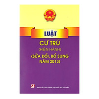 Luật Cư Trú (Hiện Hành) (Sửa Đổi, Bổ Sung Năm 2013)