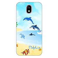 Ốp lưng dẻo cho Samsung Galaxy J7 Pro _Dolphins 01