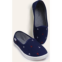 Giày slipon nữ D&A EPL1846 xanh mỏ neo