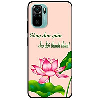 Ốp lưng dành cho Xiaomi Redmi Note 10 - Redmi Note 10 Pro - mẫu Sống Đơn Giản