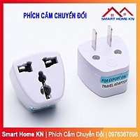 Phích chuyển đổi sạc 3 chân - Giắc cắm điện chuyển đổi ổ 3 chấu thành 2 chấu