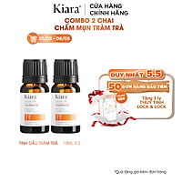 Combo 2 Chai Chấm Mụn Tràm Trà Kiara Tea Tree Oil 2x10ml